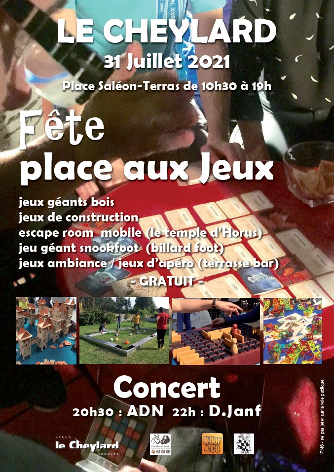 Affiche Fête place aux jeux 2021